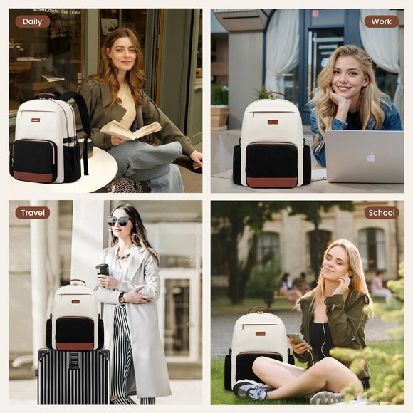 Waterproof Work and Business Backpack Large Capacity 15.6 Inch Laptop Bag - Picture 7 of 7